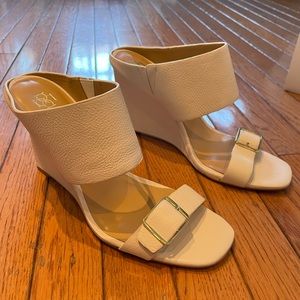 Leather Wedge Mule